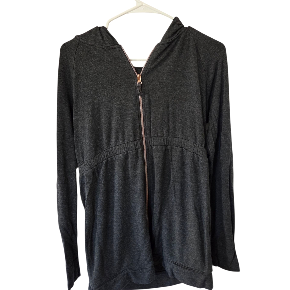 Isabel Maternity by Ingrid & Isabel Charcoal Zip-Up Hoodie